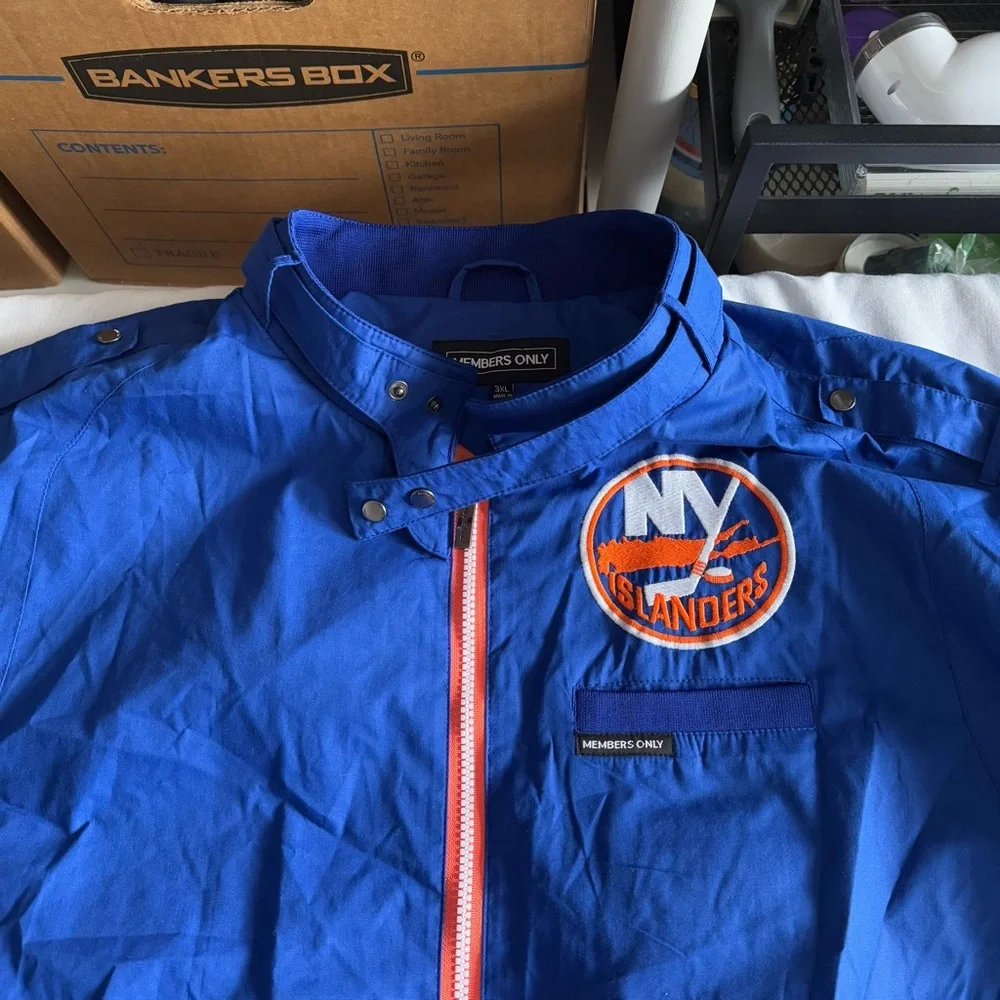 Members Only‎ Jacket 3XL New York Islanders Inaugural Season Member Hockey NHL